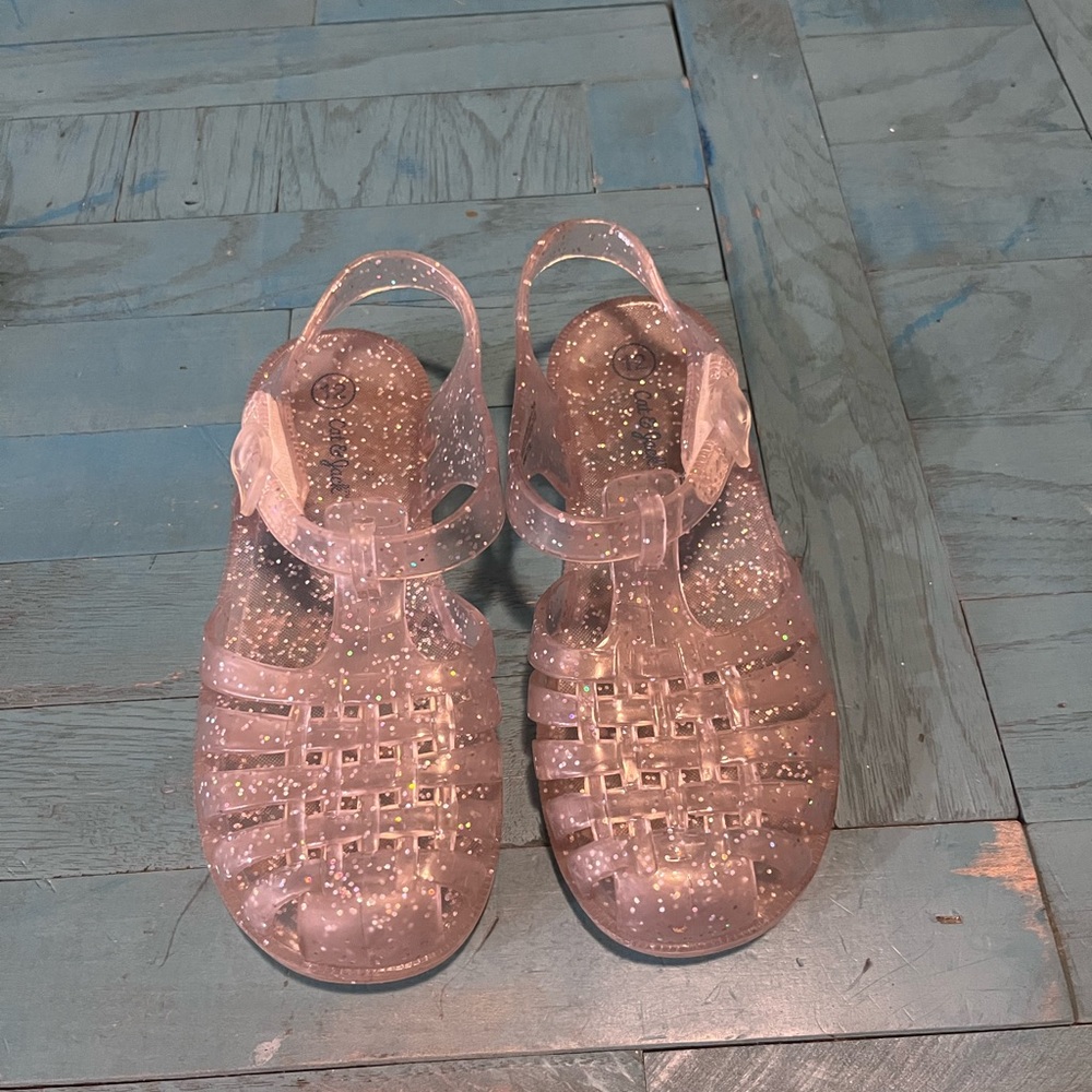 Cat & Jack Glittery Pink Kids Sandals